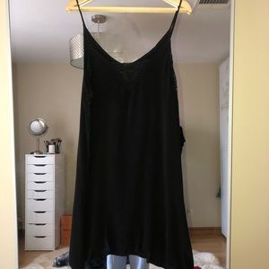 F21+ Camisole Lace Panel Slip Mini Dress